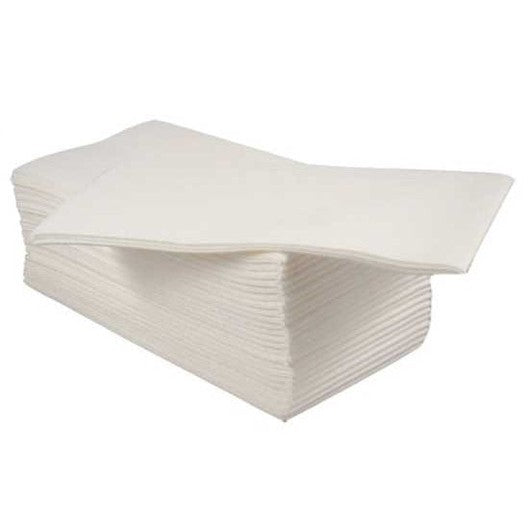 White Napkins AIRLAID 8 FOLD 40cm 500's