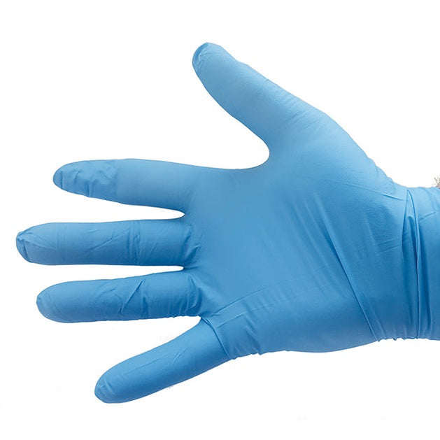 Blue Nitrile Gliders Mechanic Gloves 100's