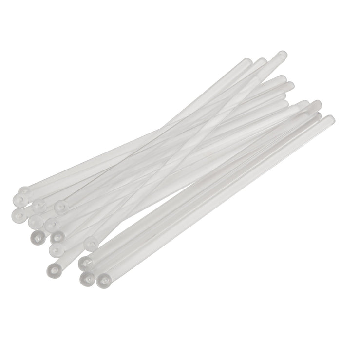 6'' Flat Ball Clear Stirrers - 1000's