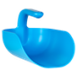 Ergonomic Plastic Hand Scoop 2L White/Blue