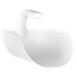 Ergonomic Plastic Hand Scoop 2L White/Blue