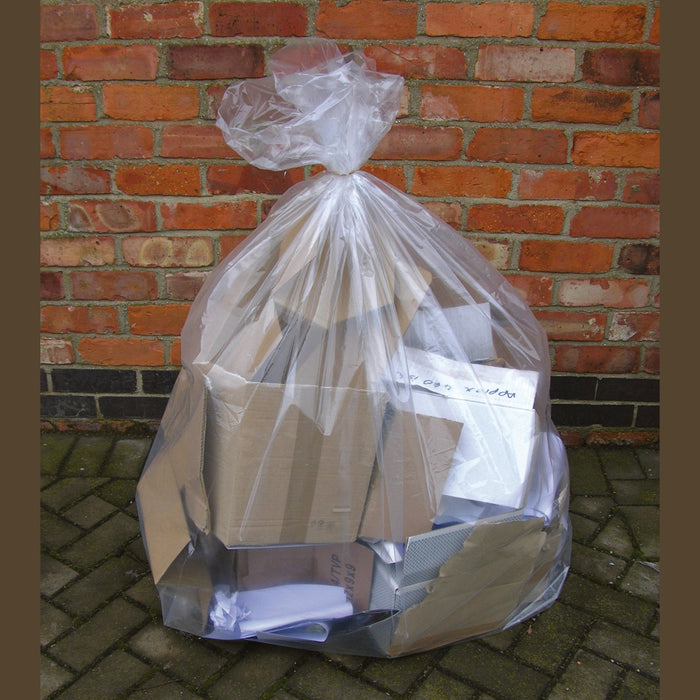 Clear Refuse Sack H/D 30x44 10x20 Rolls 200's - 18356