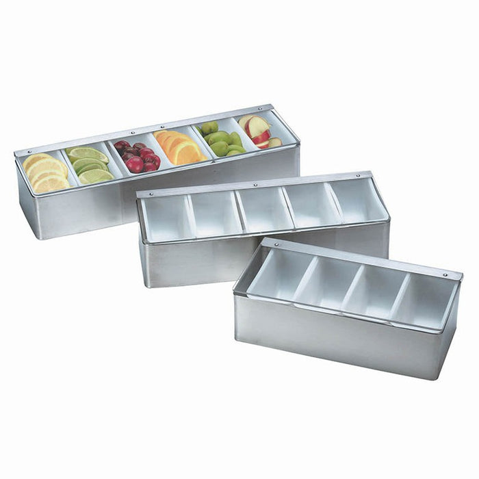 Condiment Dispenser S/Steel 4 Section