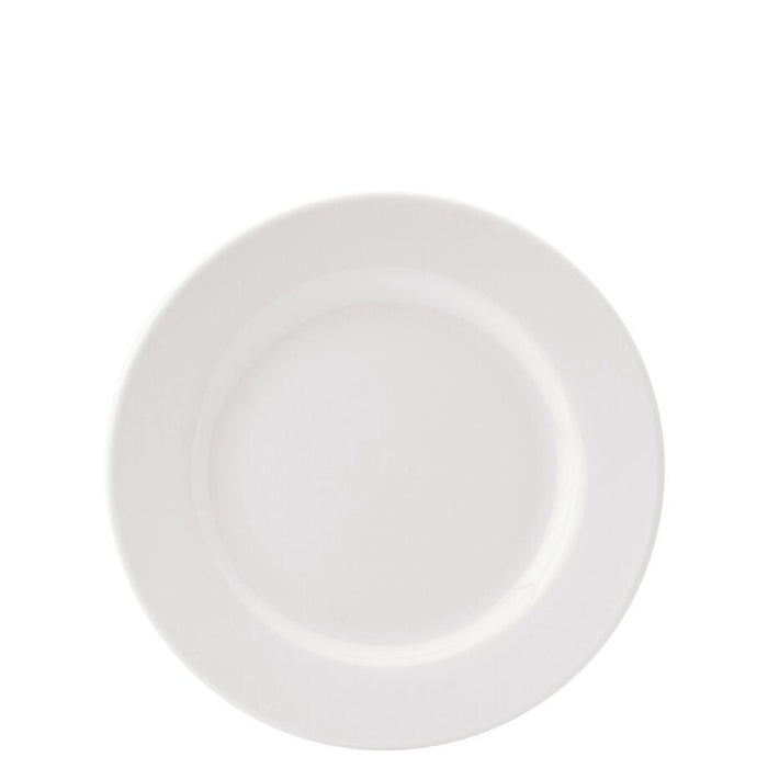 Pure White Wide Rim Plate 8'' 6's  E10020