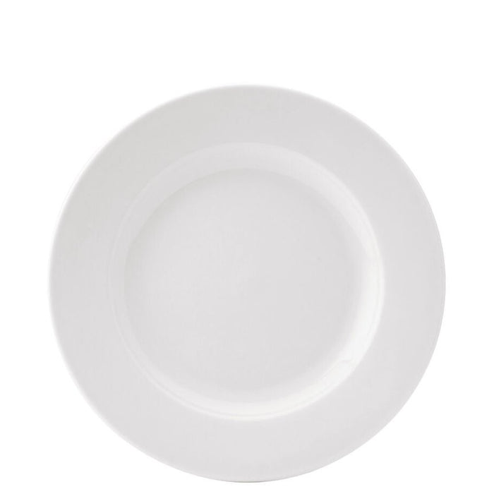 Pure White Wide Rim Plate 9" 6's E10023