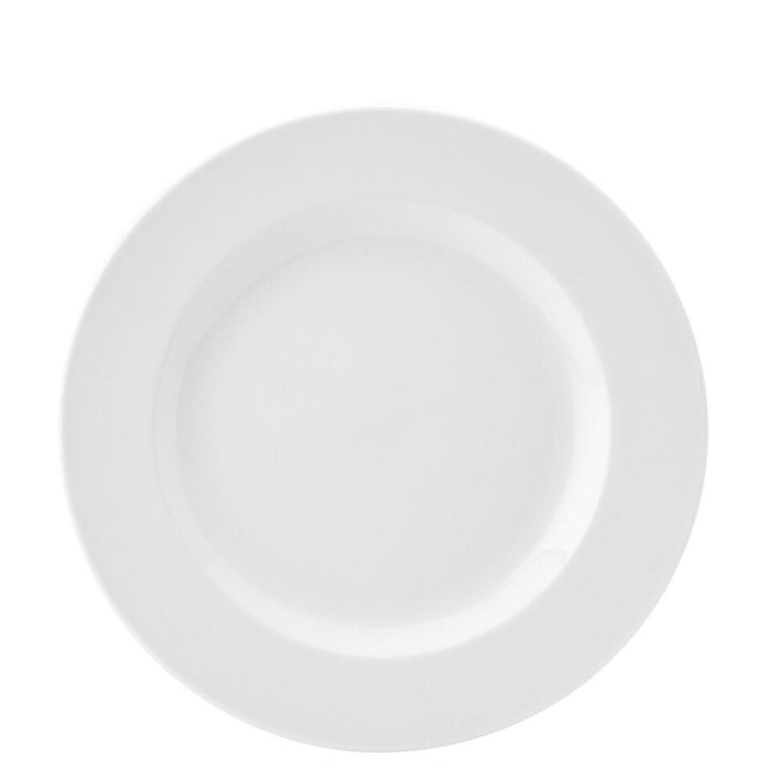 Pure White Wide Rim Plate 10'' 6's E10025