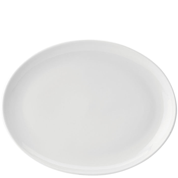Pure White Oval Plate 14" 6's E20035