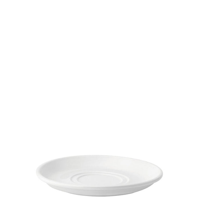 Pure White Double Well Saucer 7'' 6's E80018