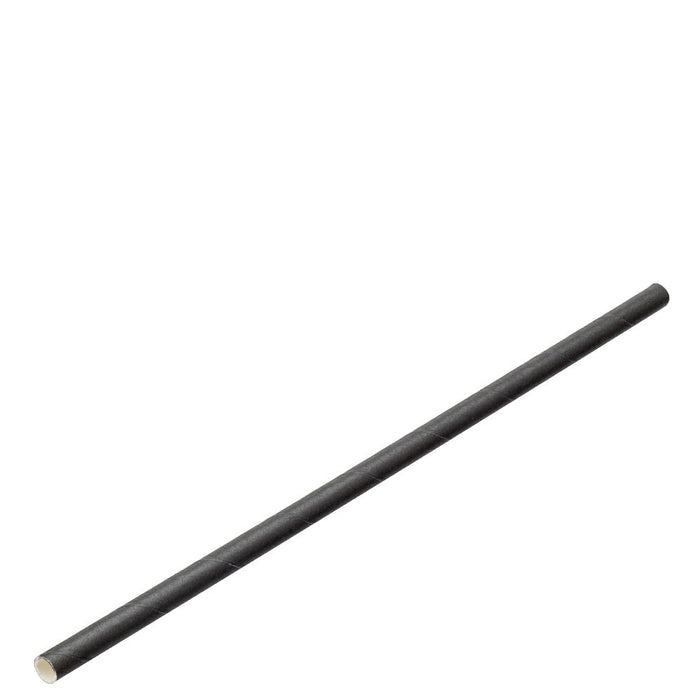 PAPER Straws Solid Black 250's