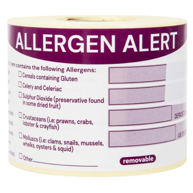 2'' Allergen Labels 500's