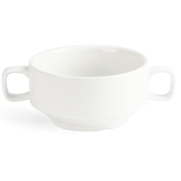 Olympia Soup Bowl with Handle 14oz 6's Whiteware