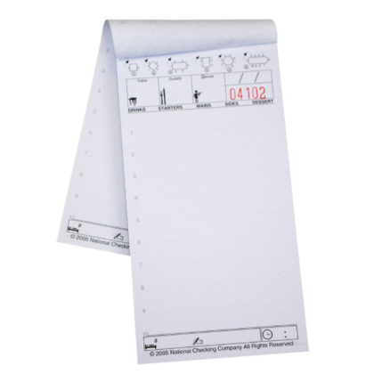 Single Sheet Order Pads 100's