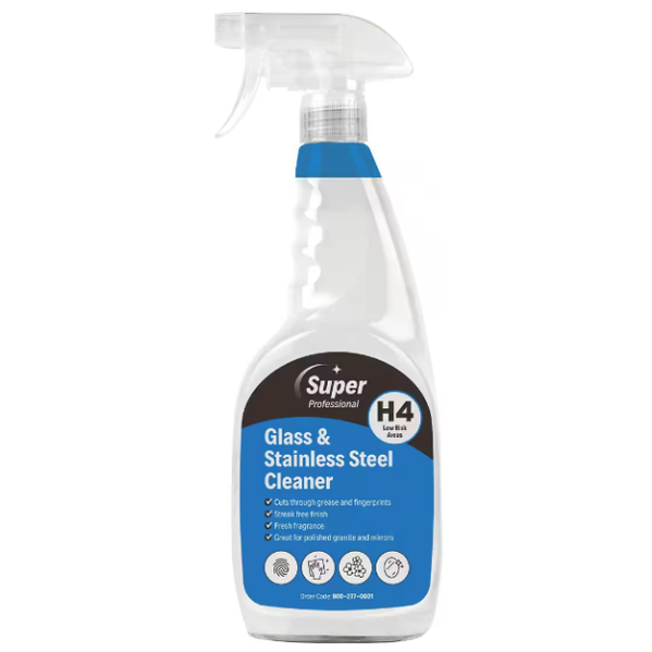 Super Professional Glass & Stainless Steel 6x750ml H4