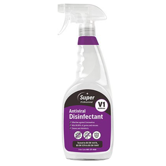 Super Professional Anti Viral Disinfectant 6x750ml V1