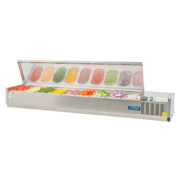 Unifrost CTL1800 1800mm Toppings Fridges 9x1/4 GN