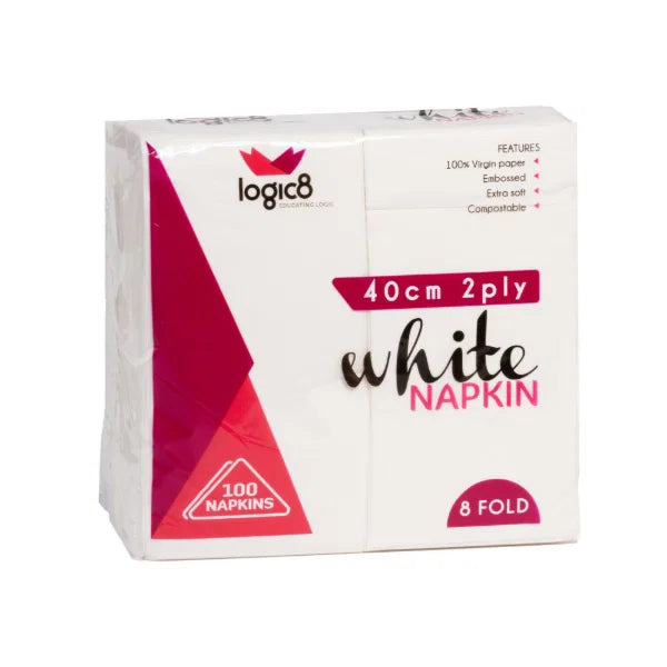 White Swan 8 Fold Napkins 40cm 2000's