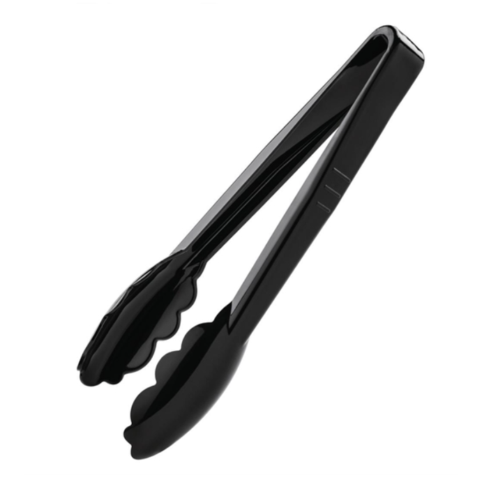 Melamine Black Deli Tongs 9"