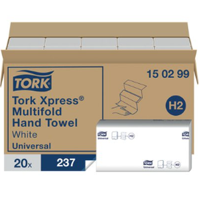 Tork Xpress Multifold Hand Towels White 2ply 4740's 150299
