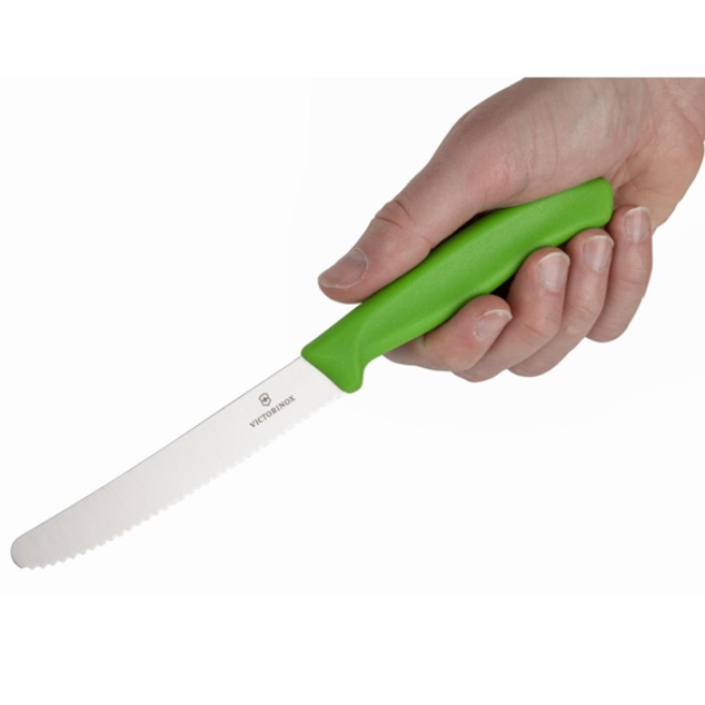 Victorinox Tomato Knife Serrated Green 11cm