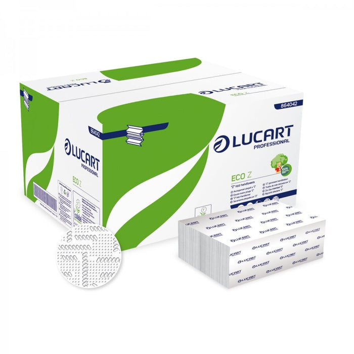 Lucart Eco Z/Fold Hand Towels 2ply White 3000's 864042