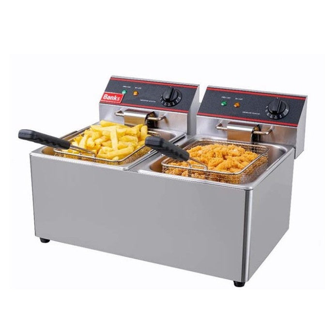 Banks Counter Top Fryer 2x8Ltr EFD8 (580x550x410mm)