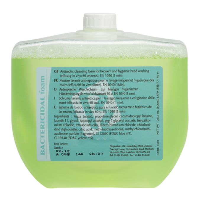 Baywest Antibacterial Soap 8x800ml 9602