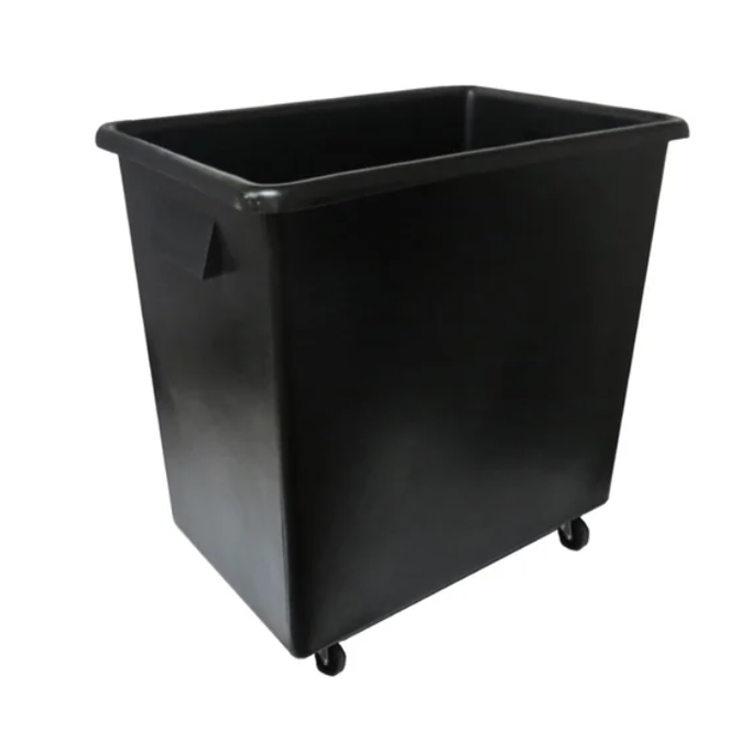 Bottle Bin Black on Wheels