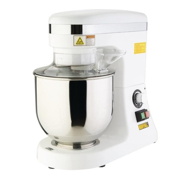Buffalo 7Ltr Tabletop Planetary Mixer White