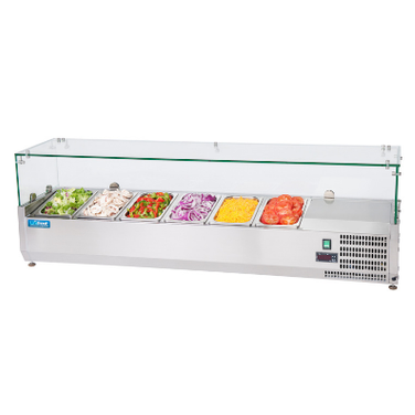 Unifrost CT1400N 6x1/4GN Topping Fridge (No Pans)