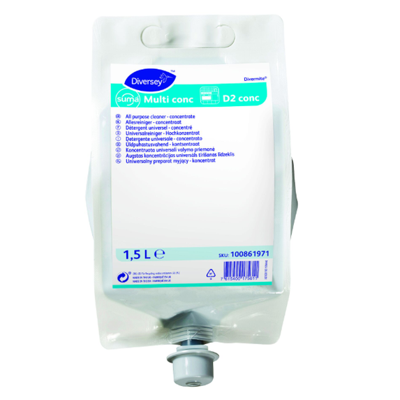 D2 Suma Multi Purpose Cleaner 4 x1.5L 100861971