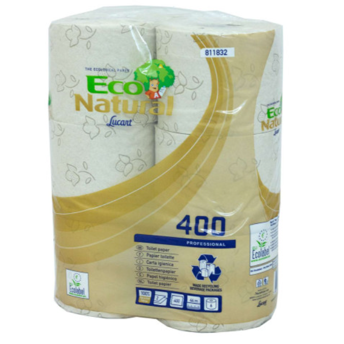Eco Natural Std Toilet Rolls 30's x  400Sht 811832