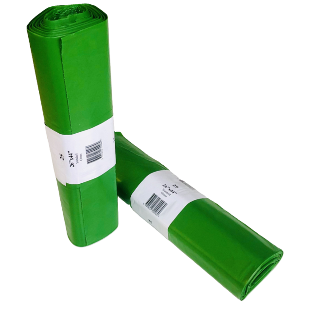 Green Super Strong Refuse Sack 26x44 10x36rolls