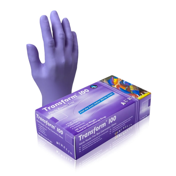 Transform Blue Nitrile Glove 100's