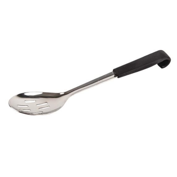 Serving Spoon St/St 14" Perforated Black Handle
