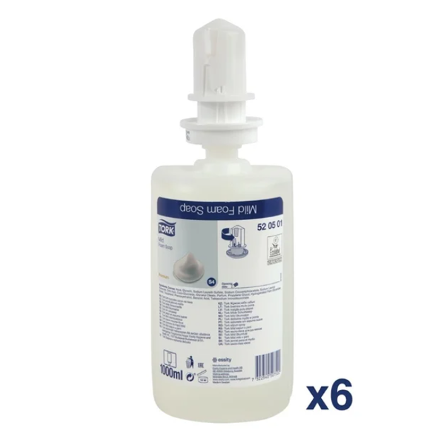 Tork Foam Soap 6x1000ml (520501) -  For S4 Disp