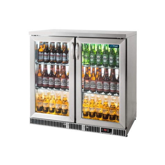 Unifrost BC20HSE St/steel 2 Door Hinged Bottle Cooler