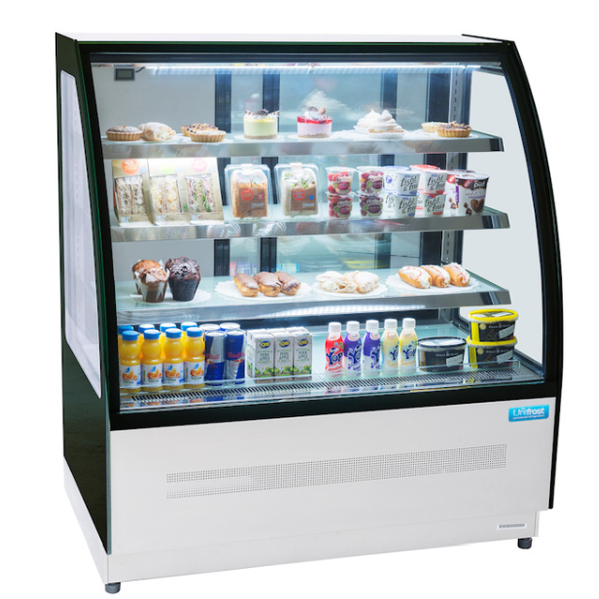 Unifrost CDV90S Cake/Patisserie Display Curved Glass