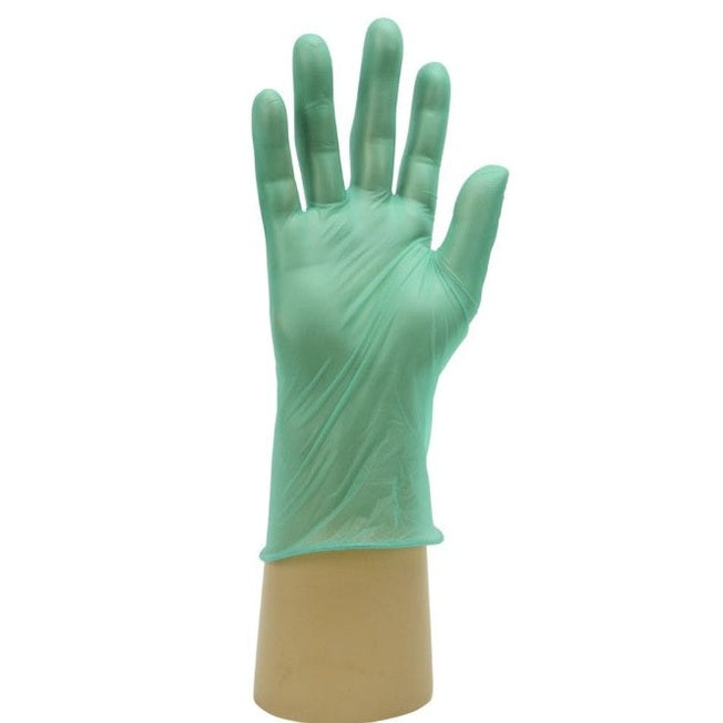 Green Vinyl Glove Powder Free 100's GD17